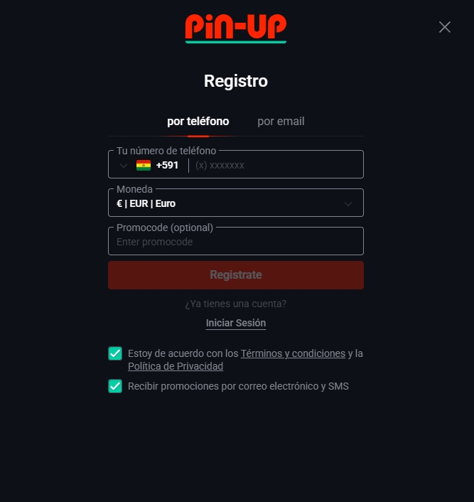 Pin Up Registro